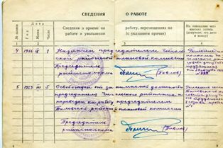 Трудовая книжка Рафаила Месник л.3